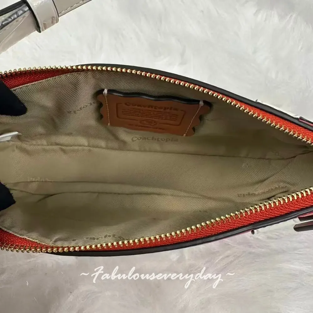 Coach Coachtopia Bowling Small Shoulder Bag Red/White Stripe CFB01 NWT